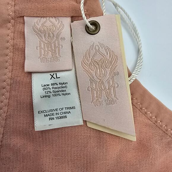 Free People We Are HAH Womans size XL Don't Cross Me Halter Bralette Pink NEW - Picture 5 of 8